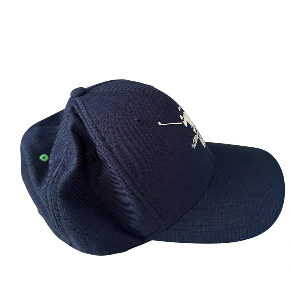 William Murray Flex Fit Size L-XL Navy Blue With Plaid inside Lined Bill Golf